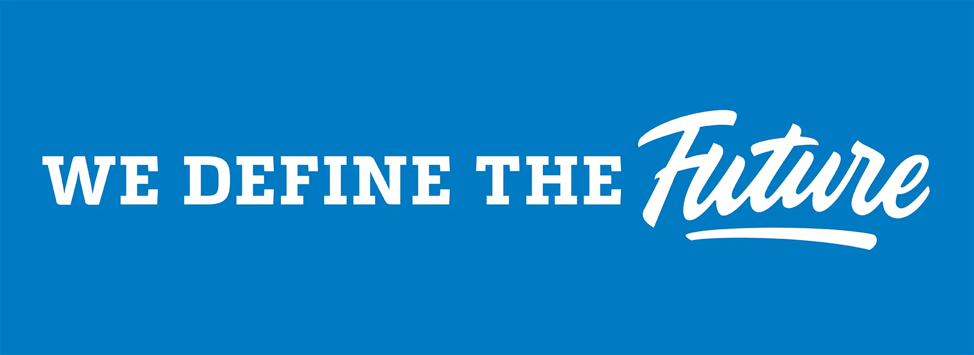 We Define the Future logo