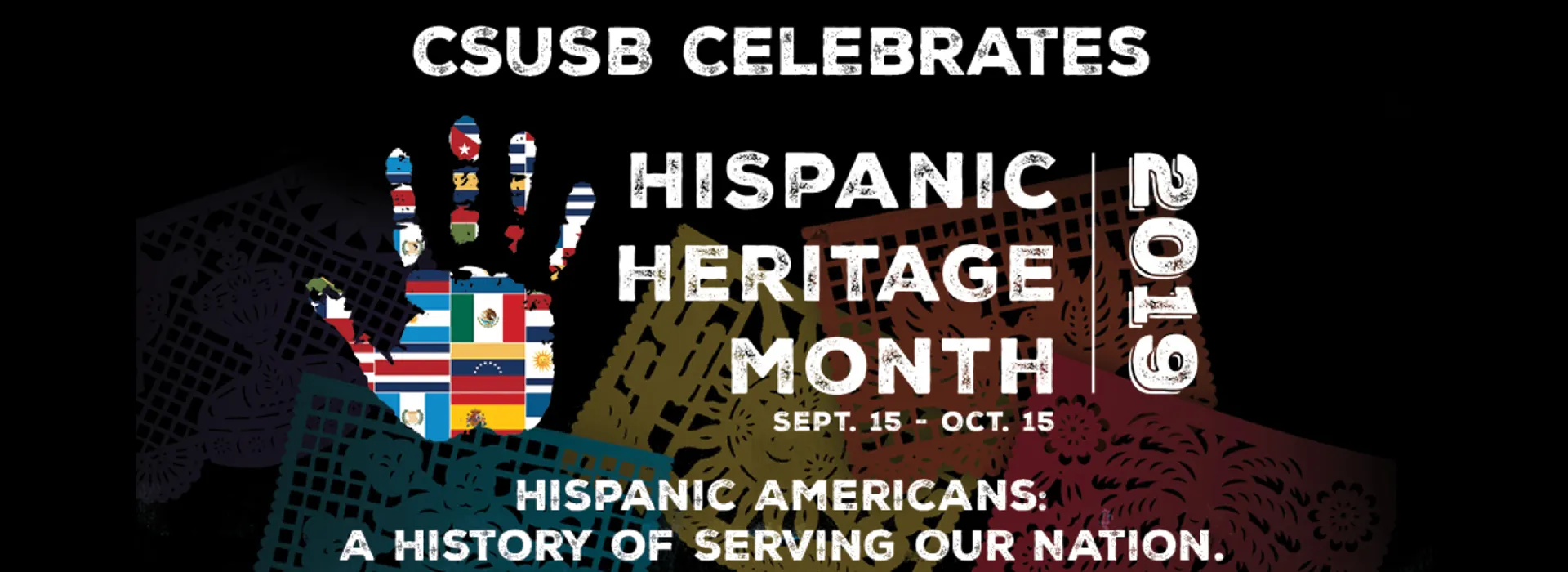 Hispanic Heritage Month 2019 banner