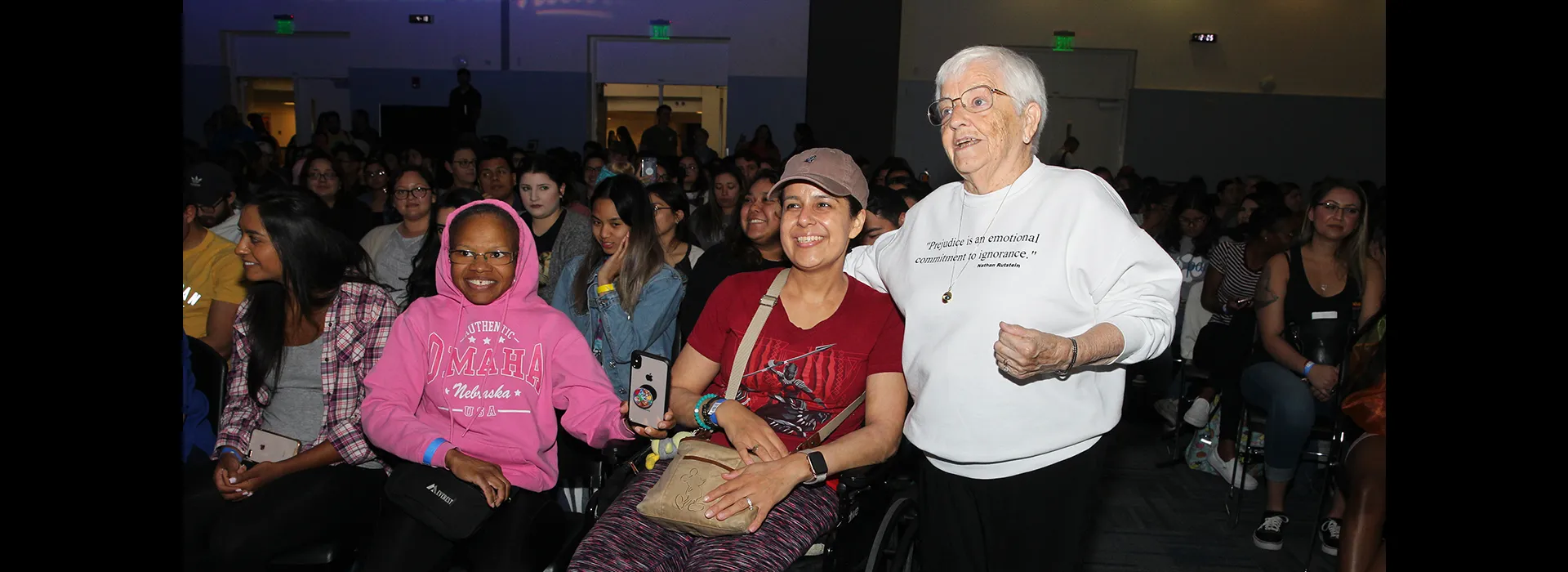 Jane Elliot visiting CSUSB