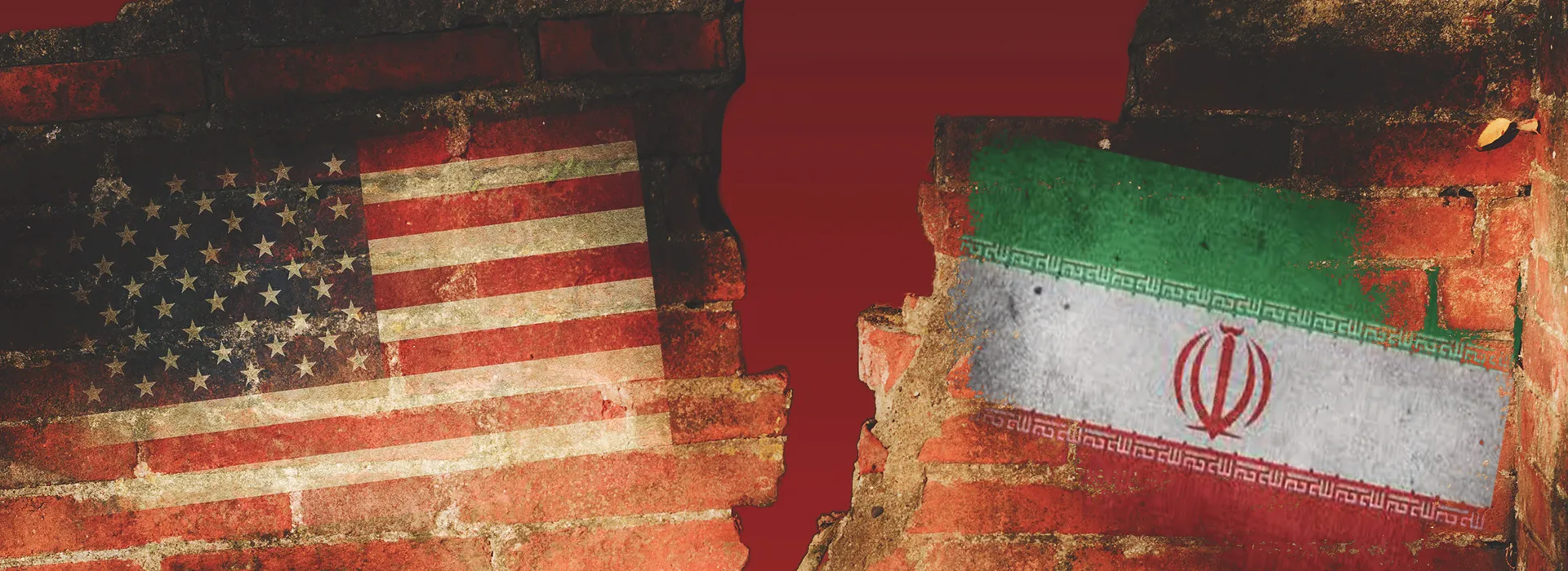 United States and Iranian flags