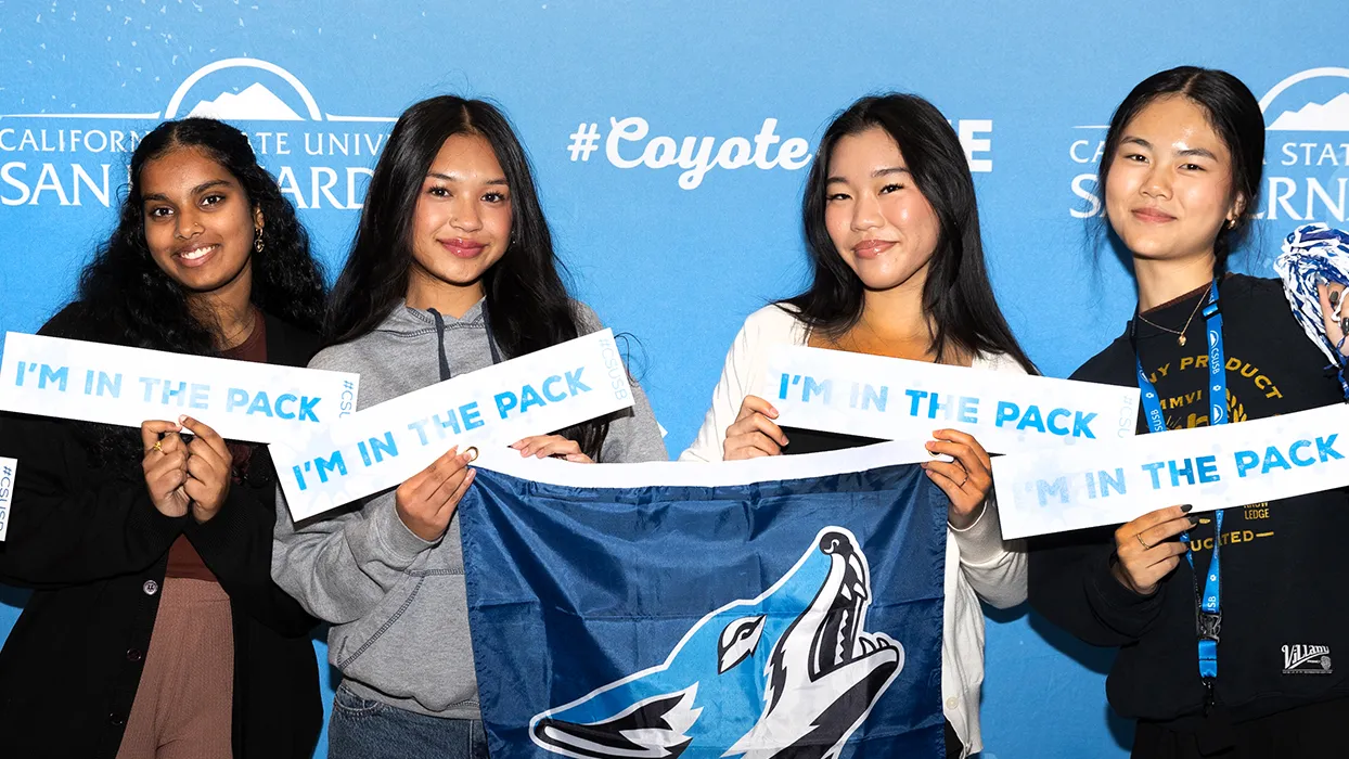 CSUSB’s Instant Admit Days for high school students from the San Bernardino City Unified School District will be Nov. 12-13.