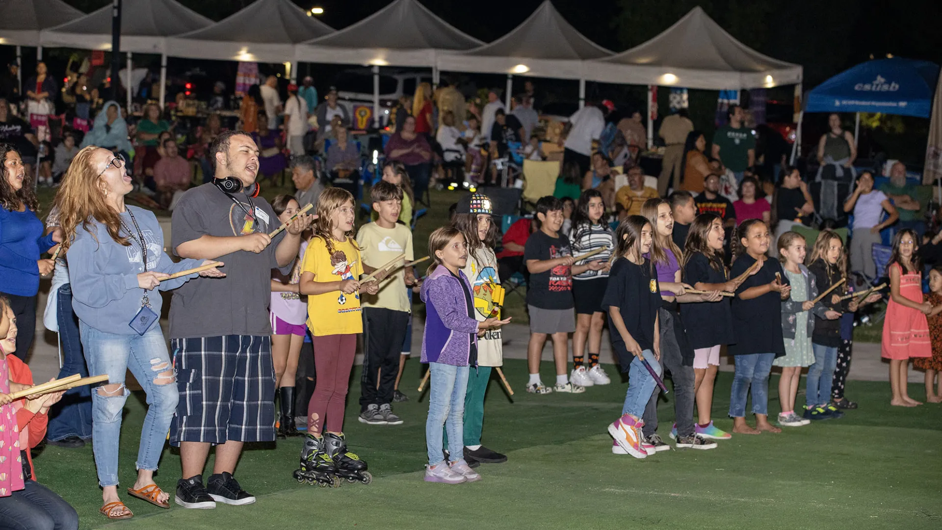People at the California Native American Day celebration at CSUSB on Sept. 27.