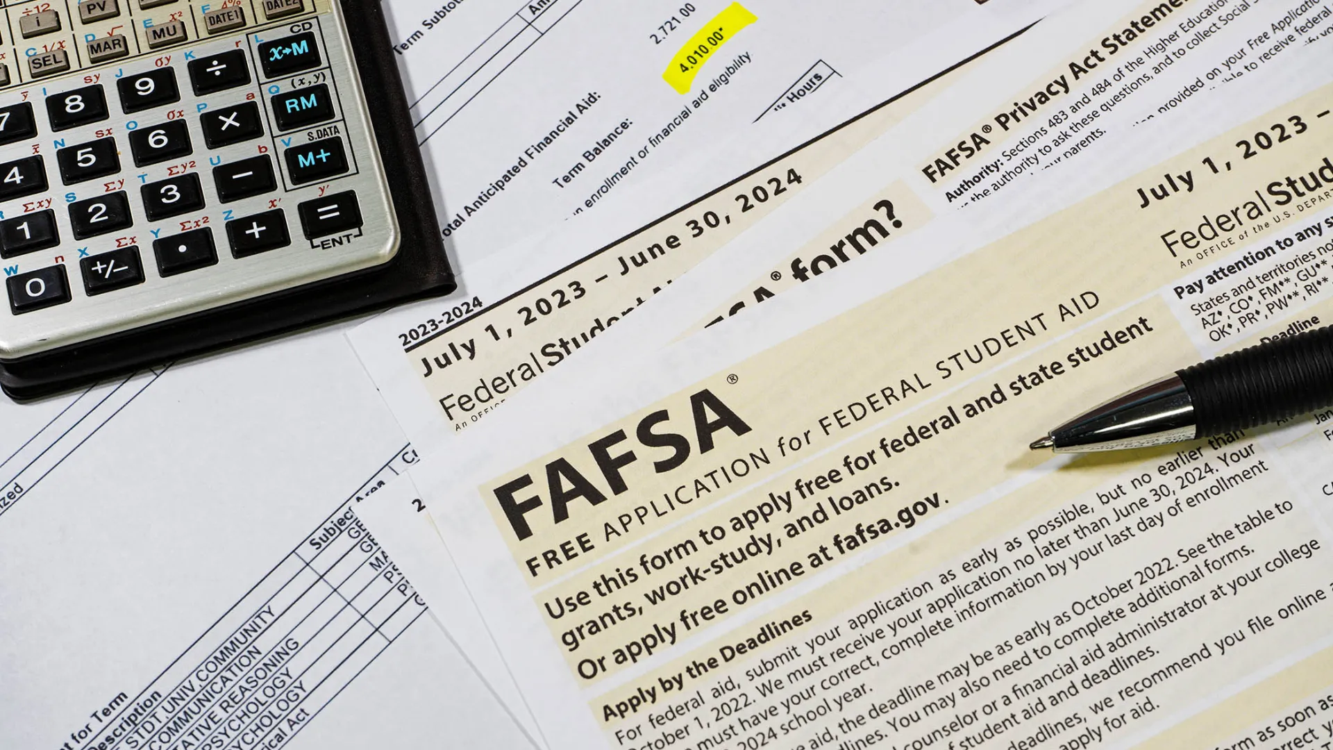 FAFSA form