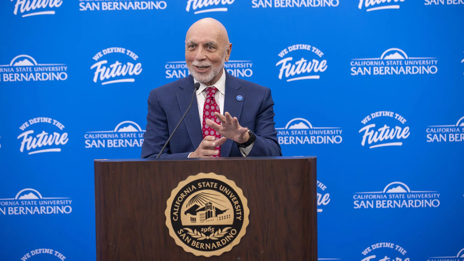 Robert J. Nava, vice president for CSUSB’s University Advancement and executive director of the Philanthropic Foundation