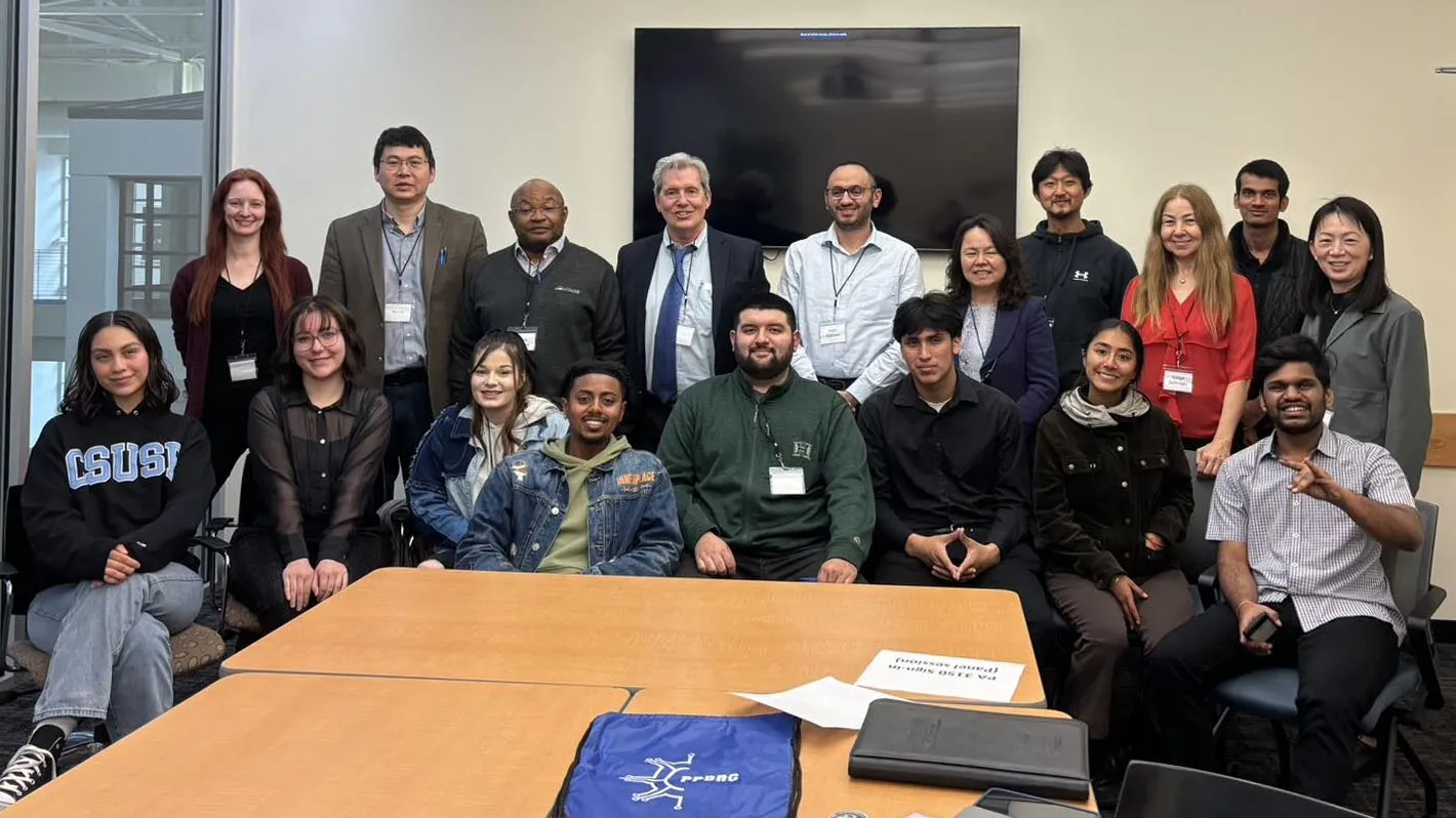 Group photo of CSUSB faculty and students at the 2024 Pan-Pacific Business Research Conference.