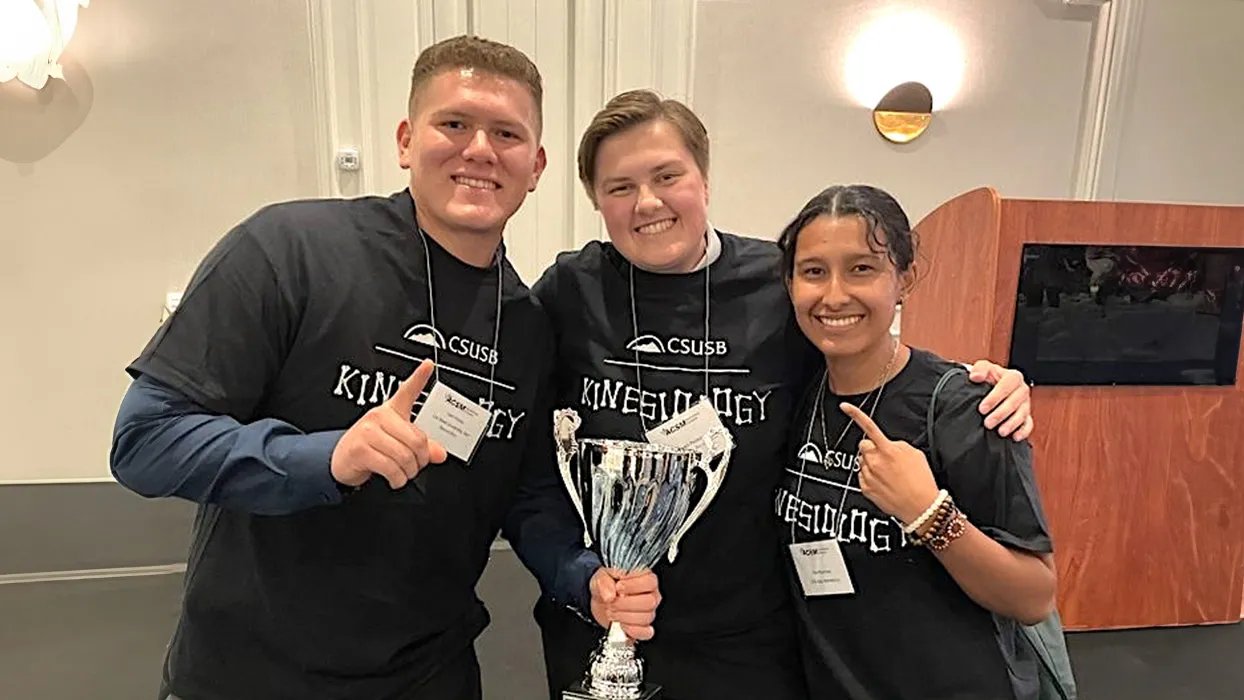 The CSUSB kinesiology team outshined the competition by showcasing their expertise in categories, such as anatomy, biomechanics, exercise physiology and sports nutrition.