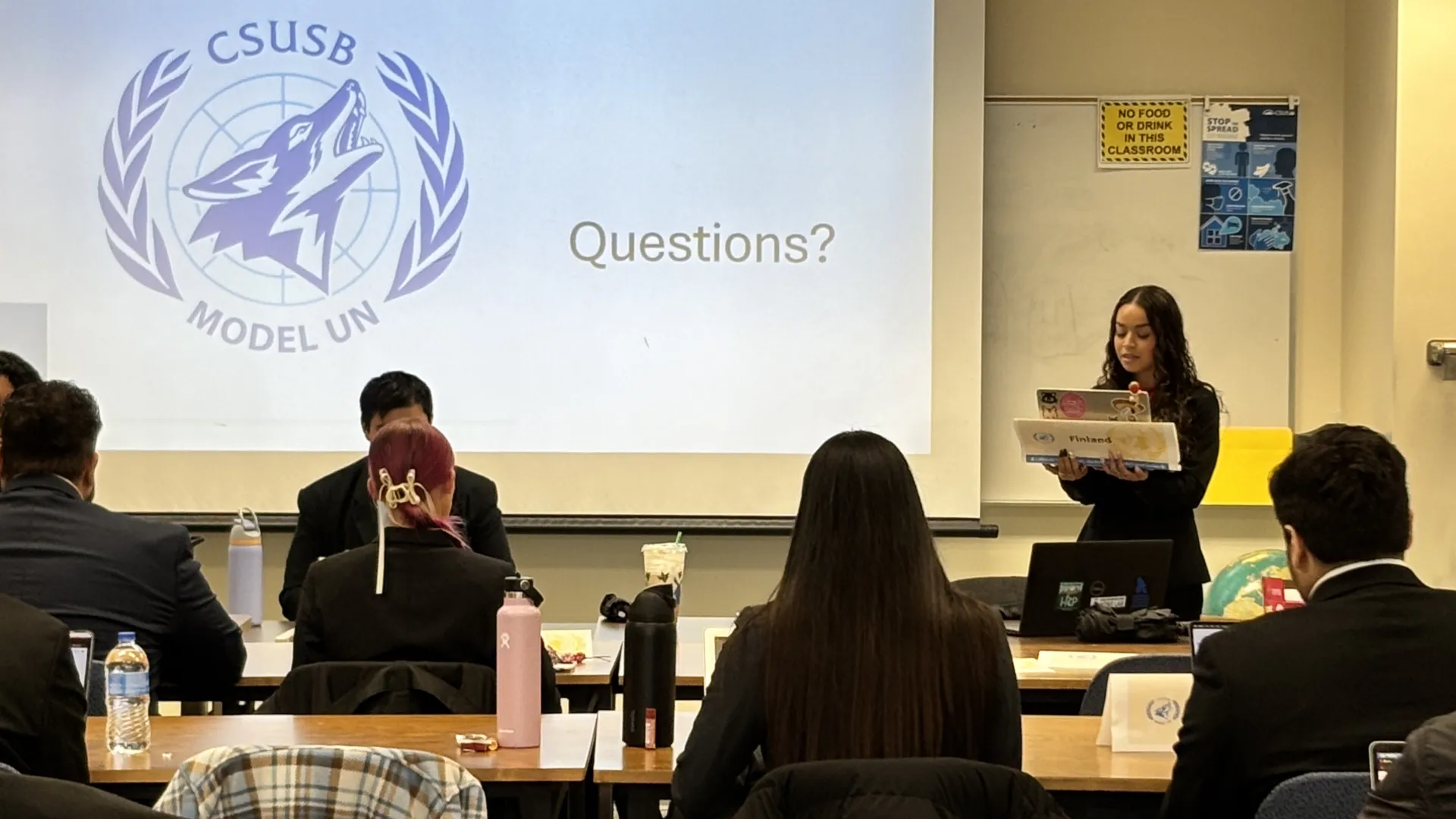 CSUSB Model UN student delegate