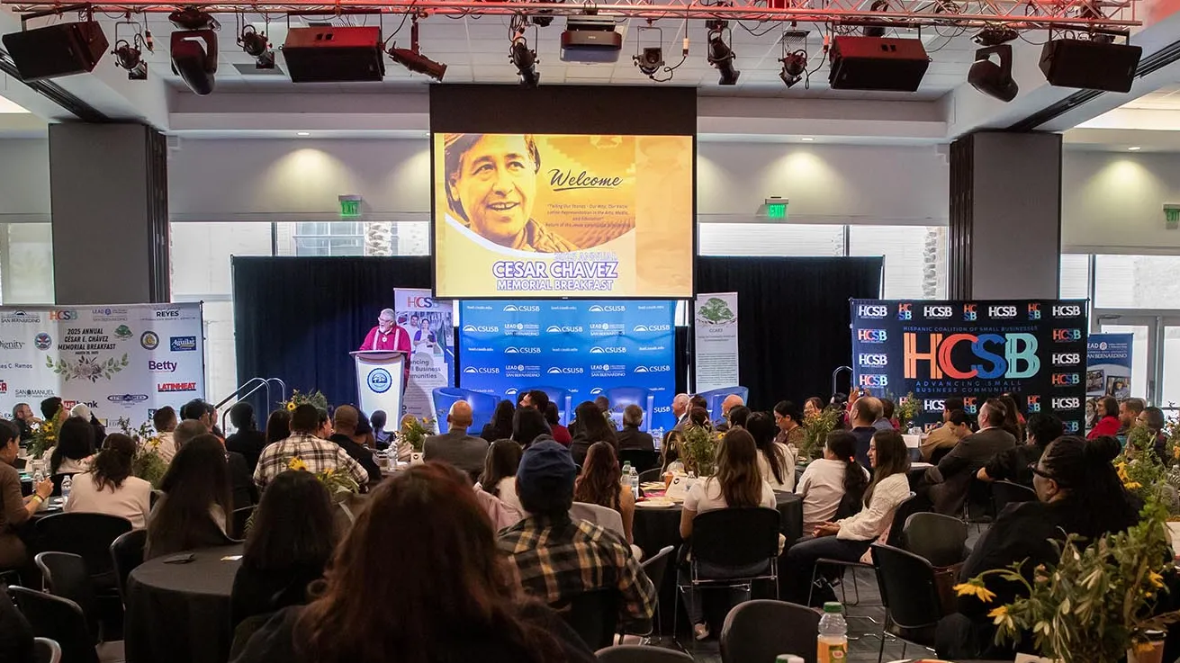 Photo of the 2025 César E. Chávez Memorial Breakfast in the SMSU South on March 29.