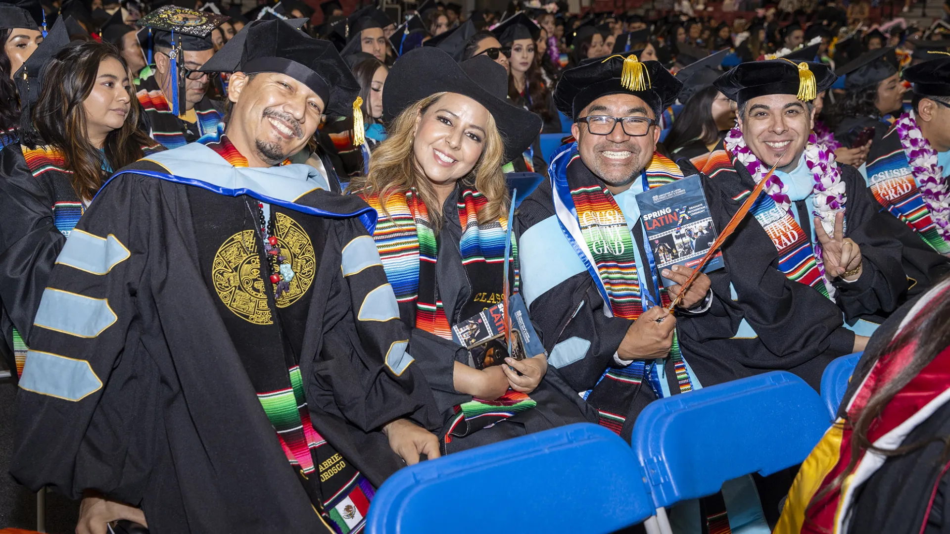 Graduates celebrate at the 2025 Latinx Graduate Recognition Ceremony. 