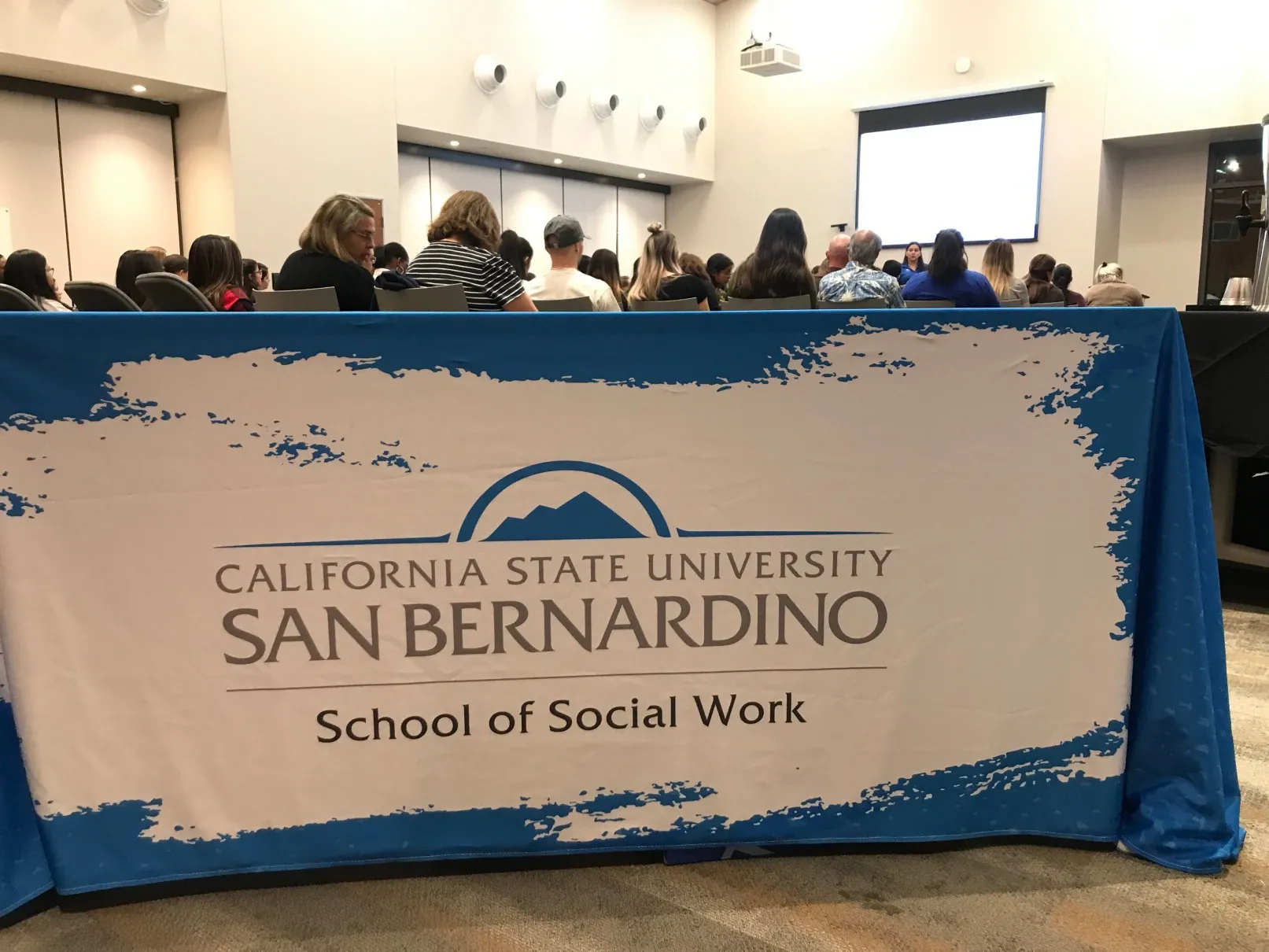 CSUSB School of Social Work tablecloth