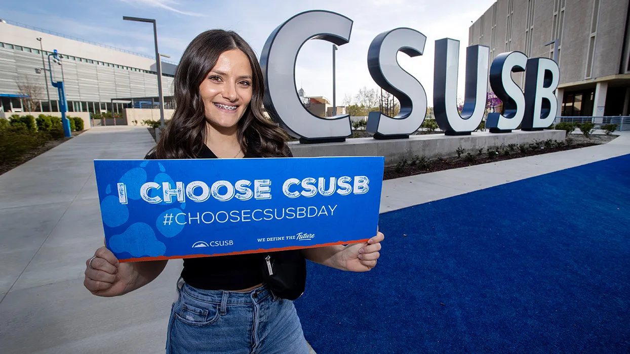 Cal State San Bernardino admitted students and their families will explore life as a Coyote and learn about the university’s academic programs and resources at Choose CSUSB Day 2026, set for 1-5 p.m. on March 14 at the CSUSB Palm Desert Campus and March 21 at the San Bernardino campus.