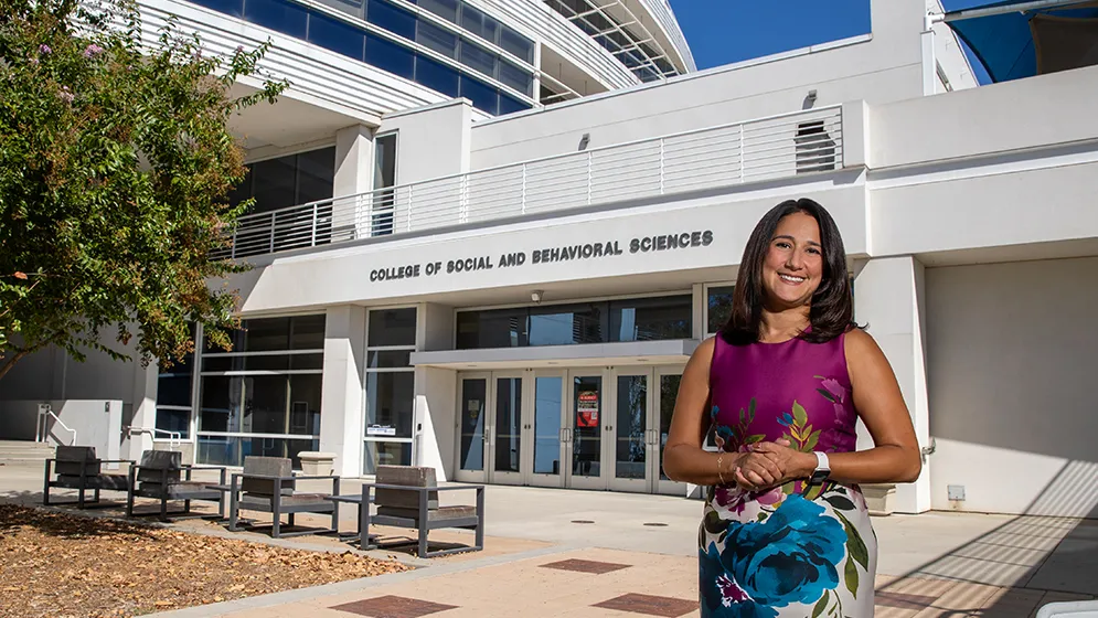 Christina Hassija, dean of CSUSB’s College of Social and Behavioral Sciences