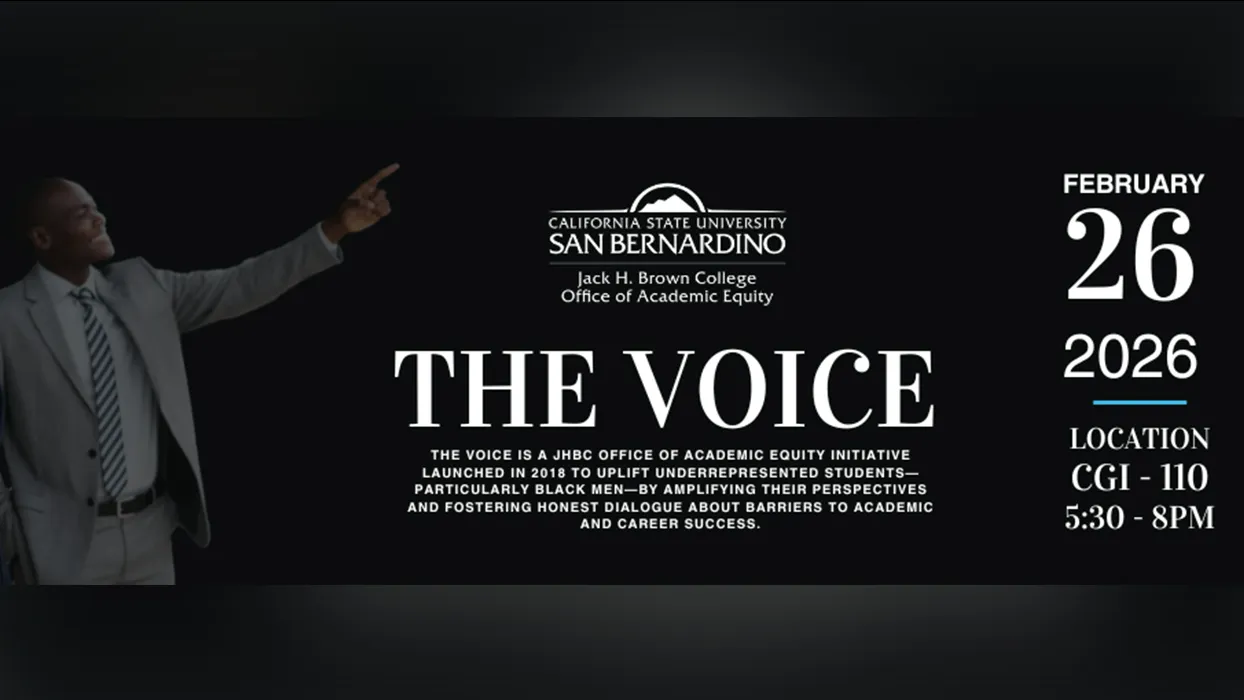 The Voice is an annual initiative launched in 2018 to uplift underrepresented students, with a particular focus on amplifying the voices and experiences of Black men.