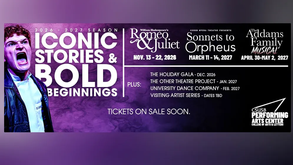 The theme of the 2026-27 theatre arts season is “A Season of Iconic Stories & Bold Beginnings.”