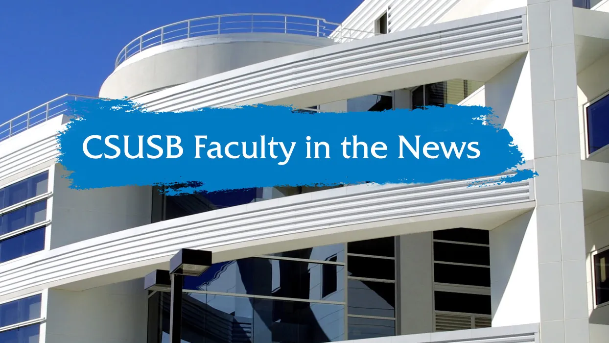 Faculty in the News graphic