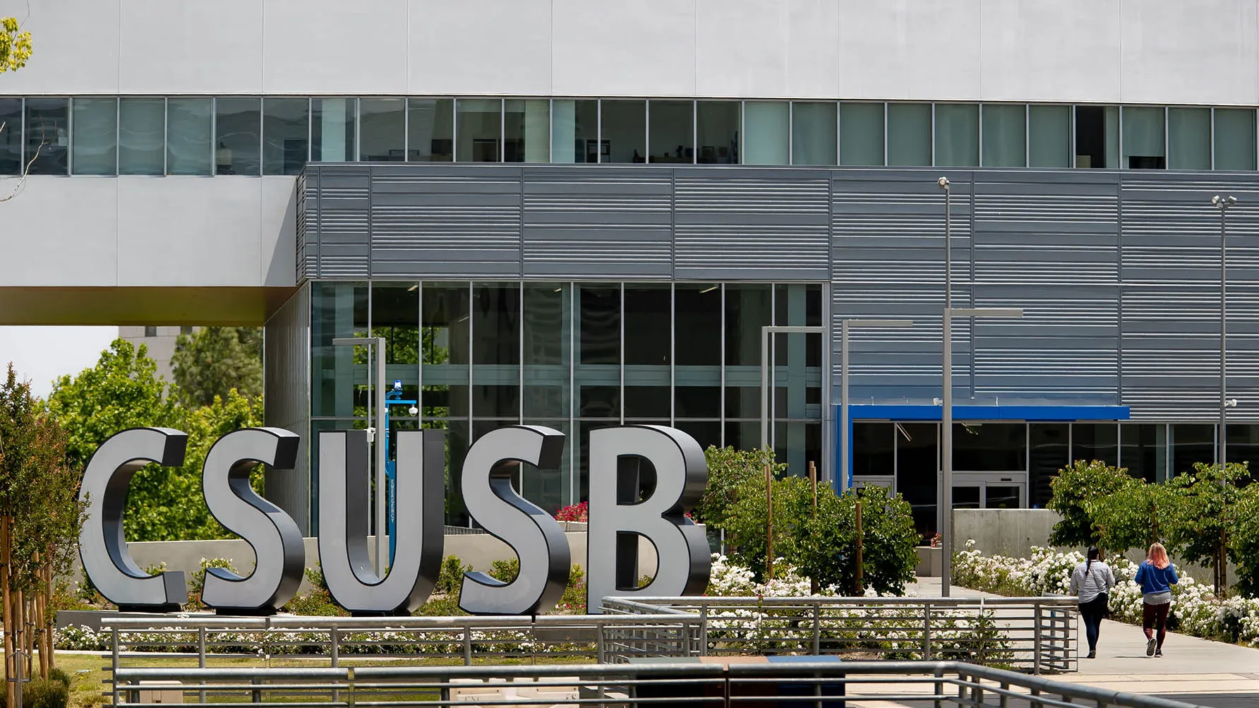 Photo of the CSUSB spirit letters by SMSU North