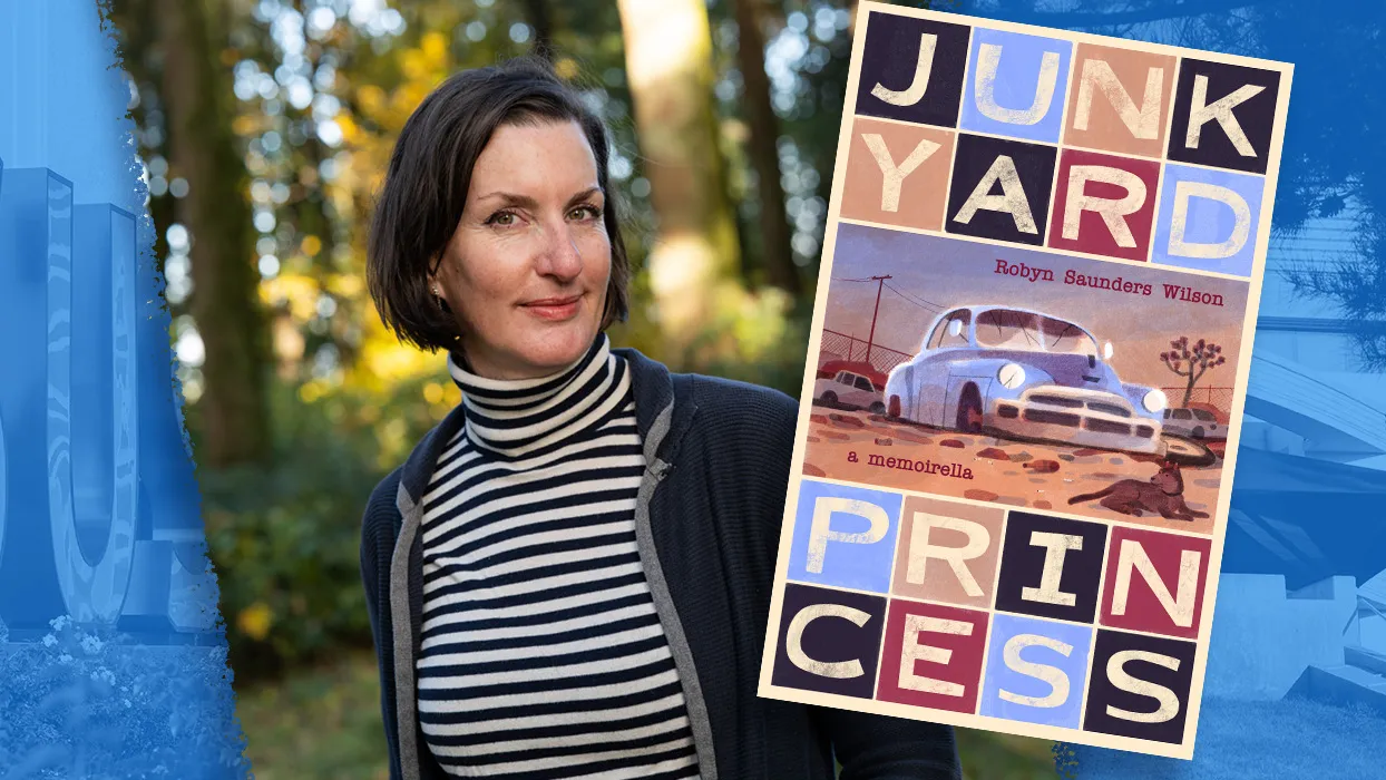 Robyn Saunders Wilson ’96 and her book, "Junkyard Princess"