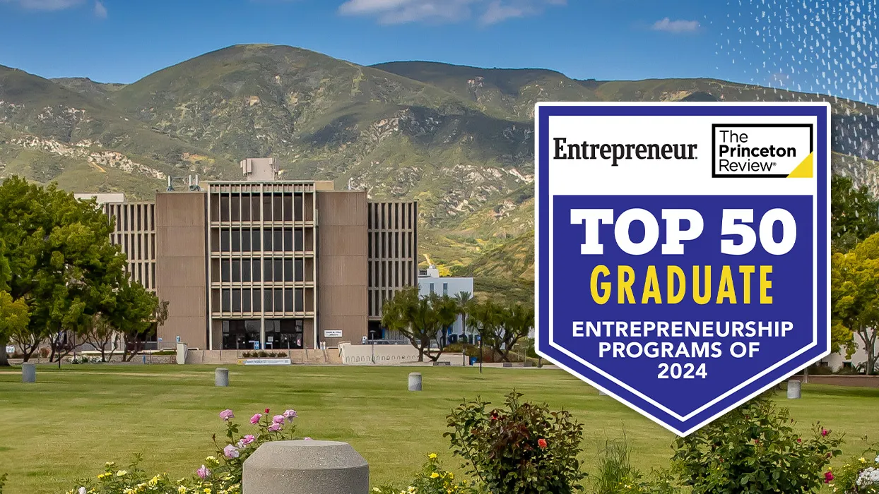 The Princeton Review has ranked CSUSB’s School of Entrepreneurship as No. 38 on its 2024 Top Entrepreneur Grad Schools list. 