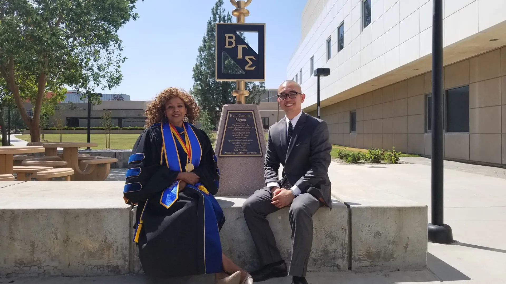 CSUSB’s chapter of the Beta Gamma Sigma international business honor society joined the first-ever, society-wide BGS virtual recognition ceremony.