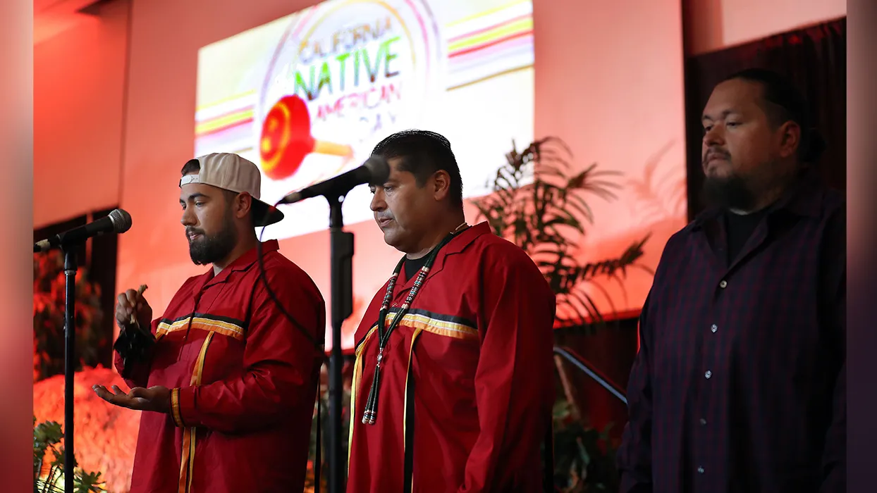 Members of the San Manuel Band of Mission Indians at the 2019 California Native American Day. 