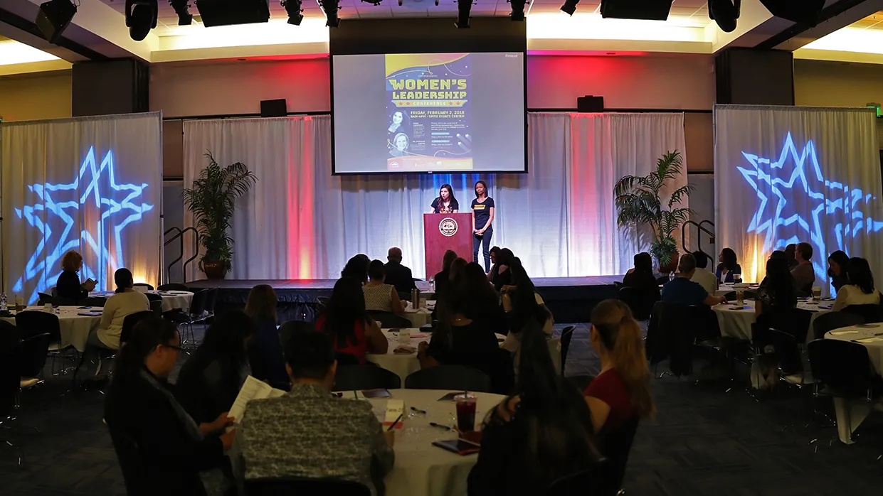 women made up the Women’s Leadership Conference at Cal State San Bernardino on Feb. 2