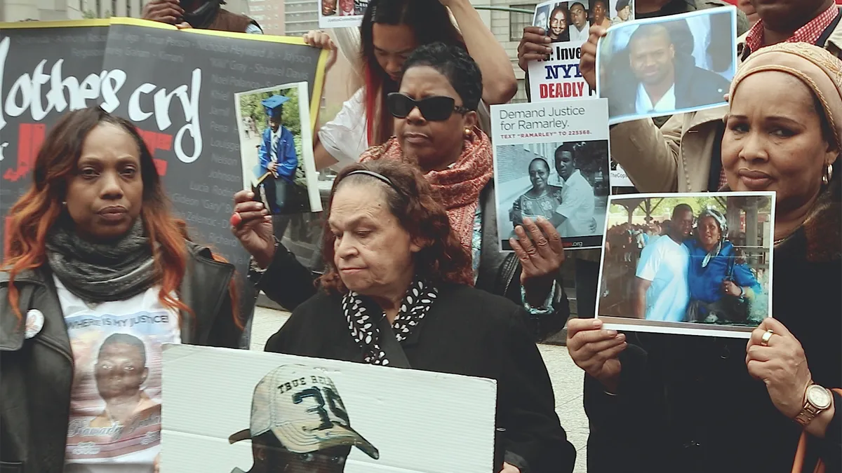 A scene from Kathleen Foster’s film, “Profiled: The Mothers of Murdered Black and Latino Youth,” which will be shown on Wednesday, Aug. 19, followed by a discussion.
