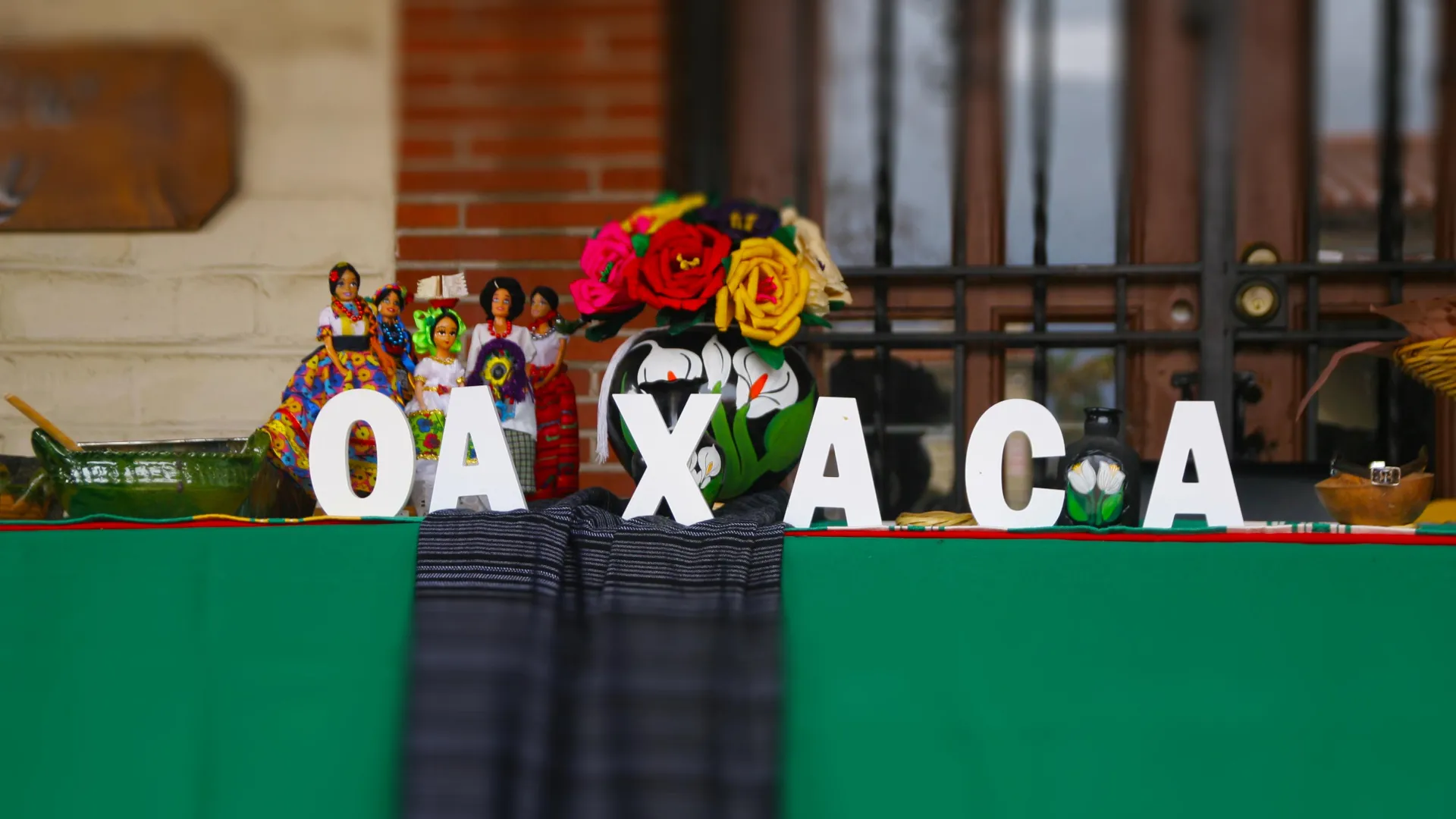 A table of Oaxacan food at the Garcia Center for the Arts, where Cal State San Bernardino’s Anthropology Museum held a two-day event celebrating Mexico’s Afro descendants, and specifically the country’s Afro-Oaxacan arts and culture.