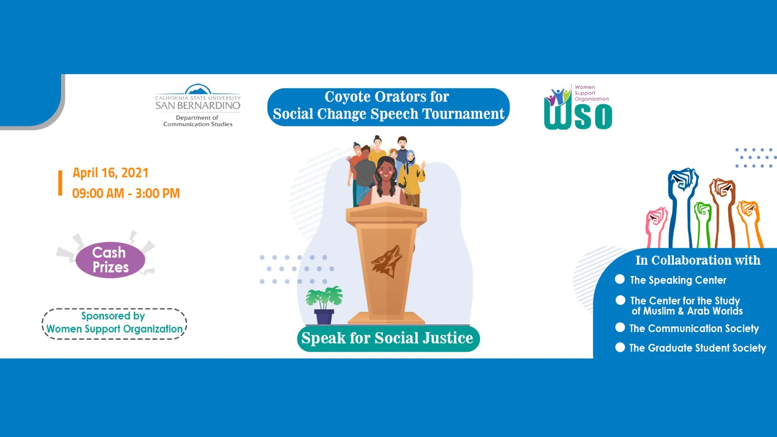 The CSUSB Department of Communication Studies will host the first Coyote Oracle Tournament on Friday, April 16. 