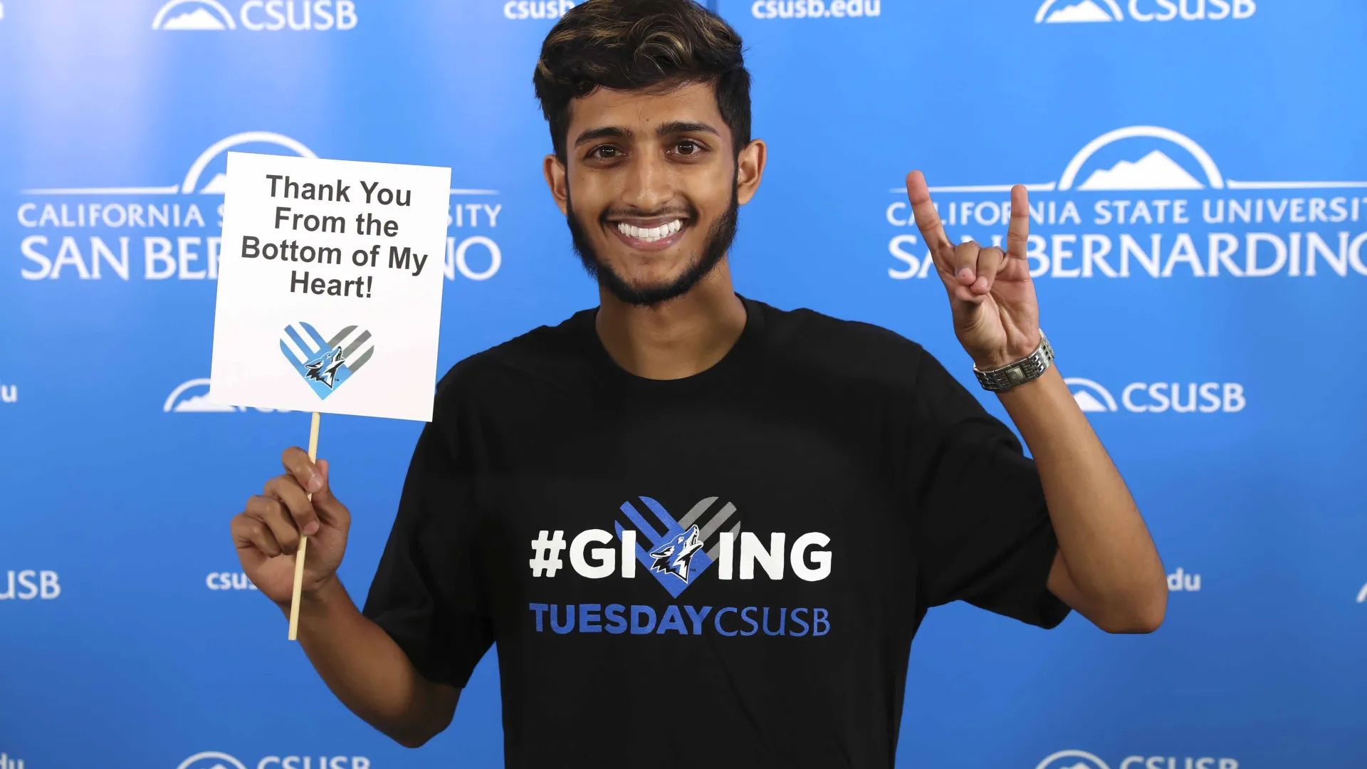 Cal State San Bernardino exceeded its goal of $50,000 for student scholarships as part of its Giving Tuesday campaign, held on Dec. 1.
