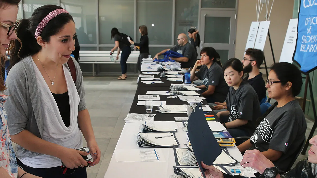 Students at a past Student Research Competition.