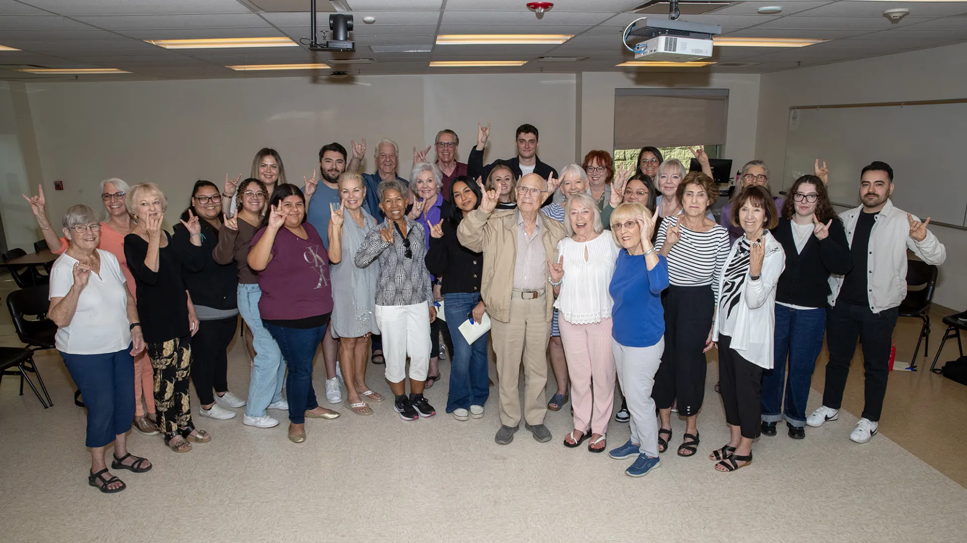 Participants in the Sages and Seekers program at the CSUSB Palm Desert Campus.