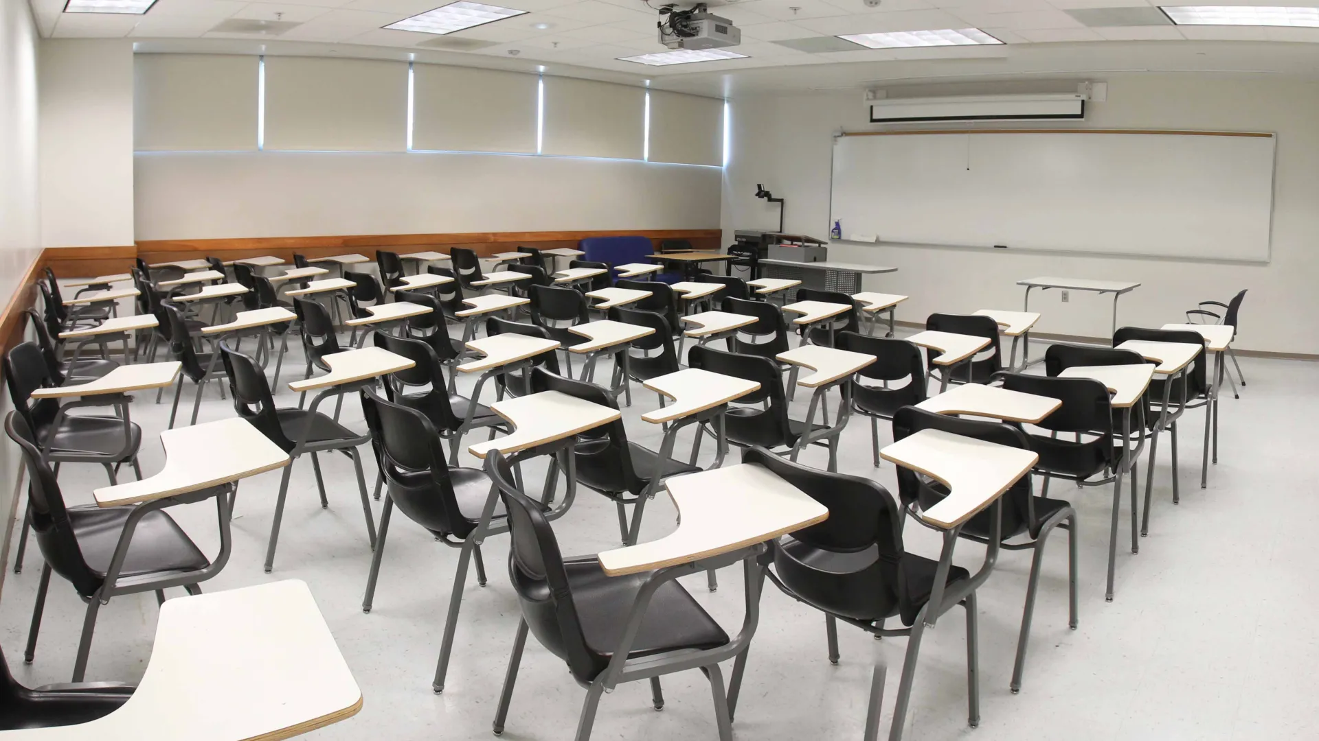 A classroom waiting for students.