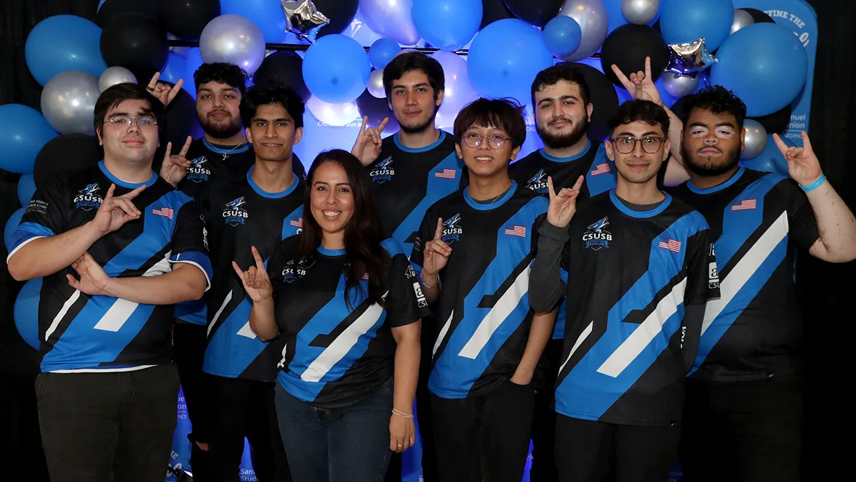 CSUSB Esports Club at the Esports Arena grand opening.