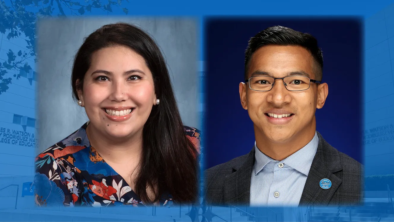 Audrey Millan (left) and Sailesh Maharjan.