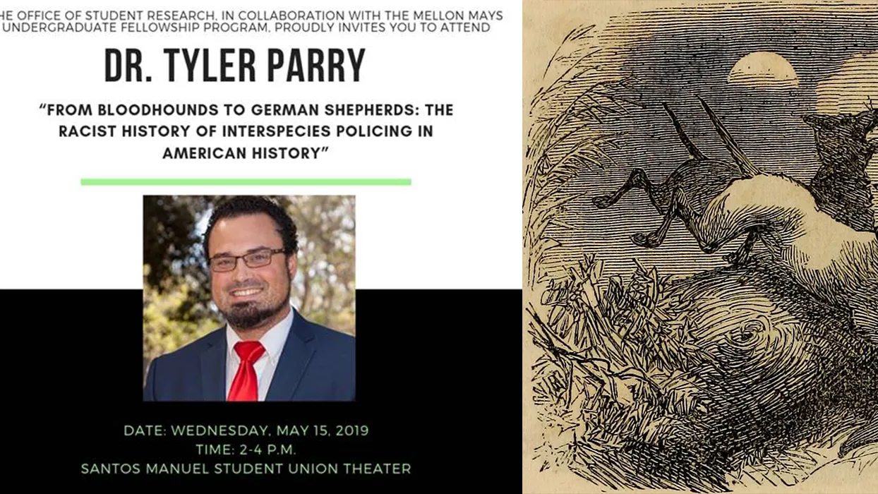 canines in the development of plantation slavery and after topic of May 15 talk at CSUSB