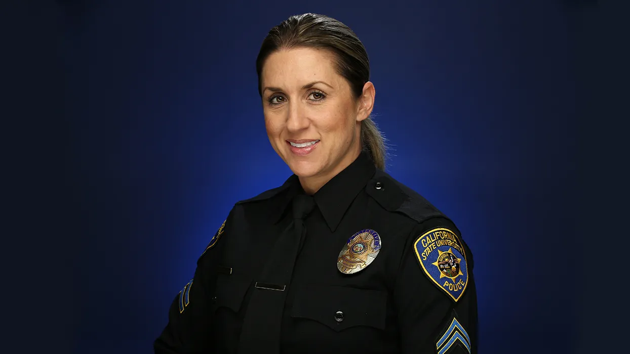 Detective Devon Herrington of the Cal State San Bernardino Police Department