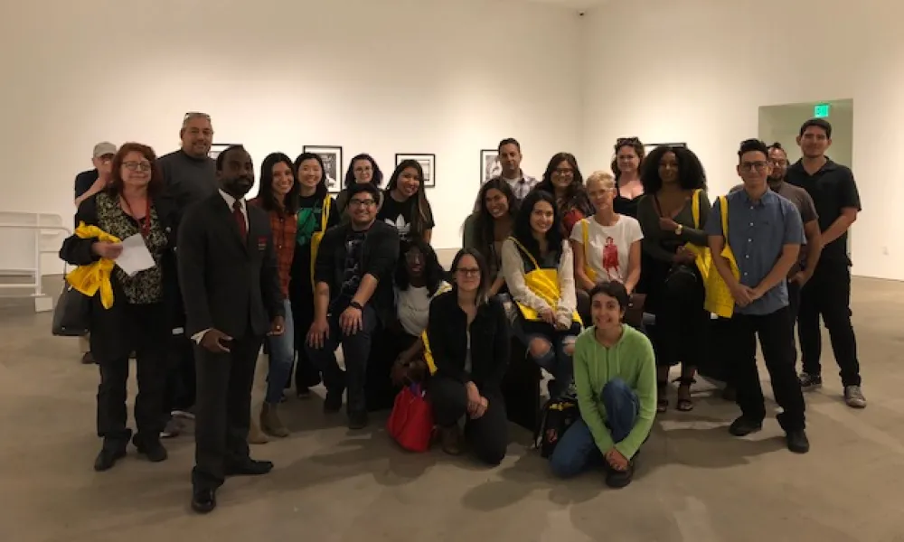 art students in group photo