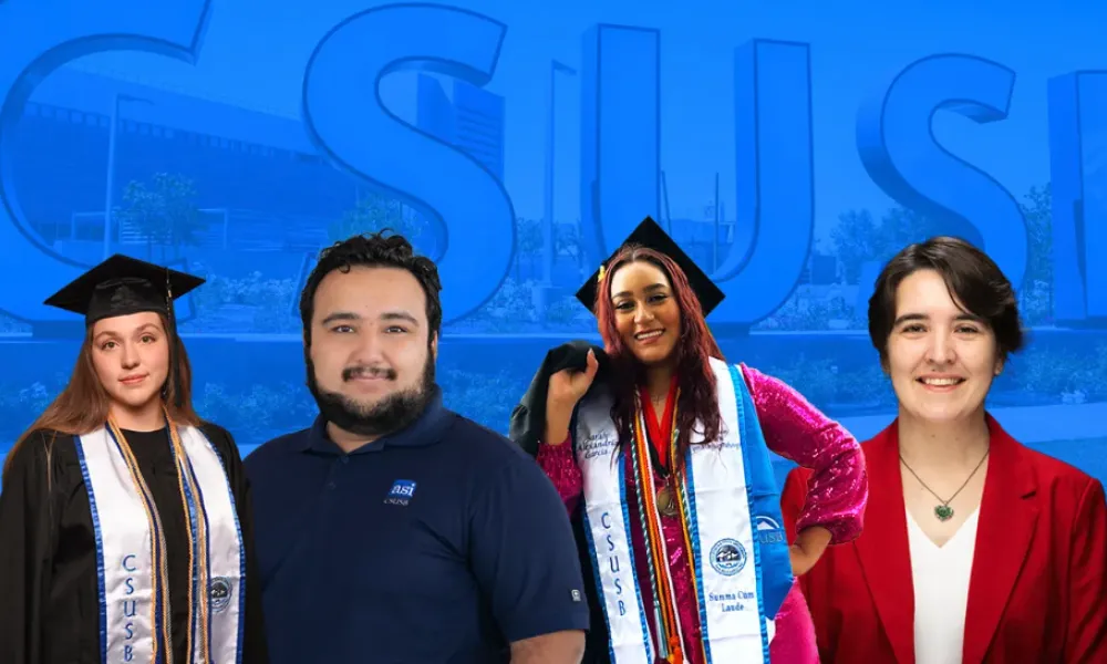 Photos of our four outstanding students for Spring 2024