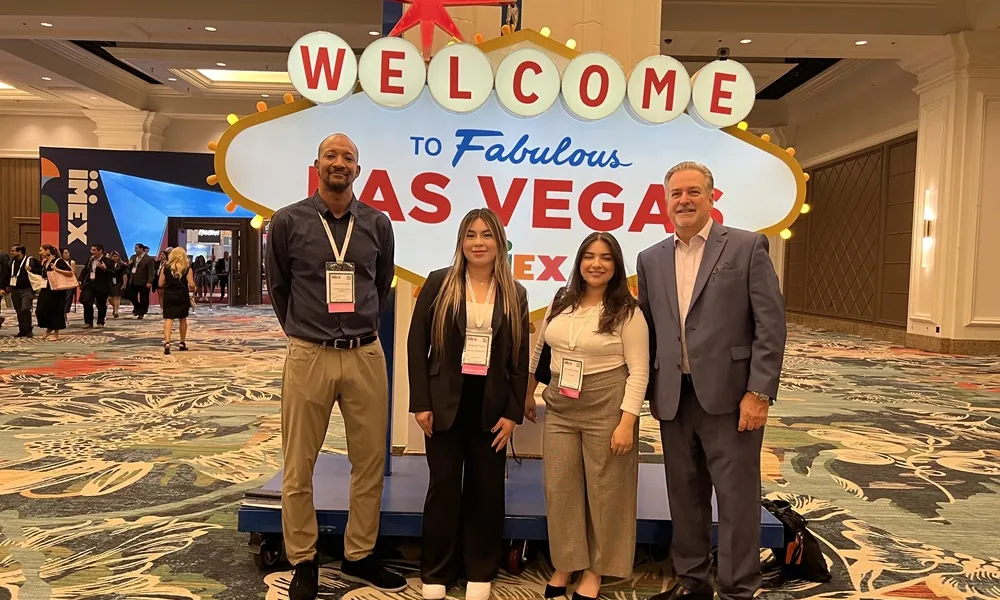 Group of students and director visiting Vegas! 