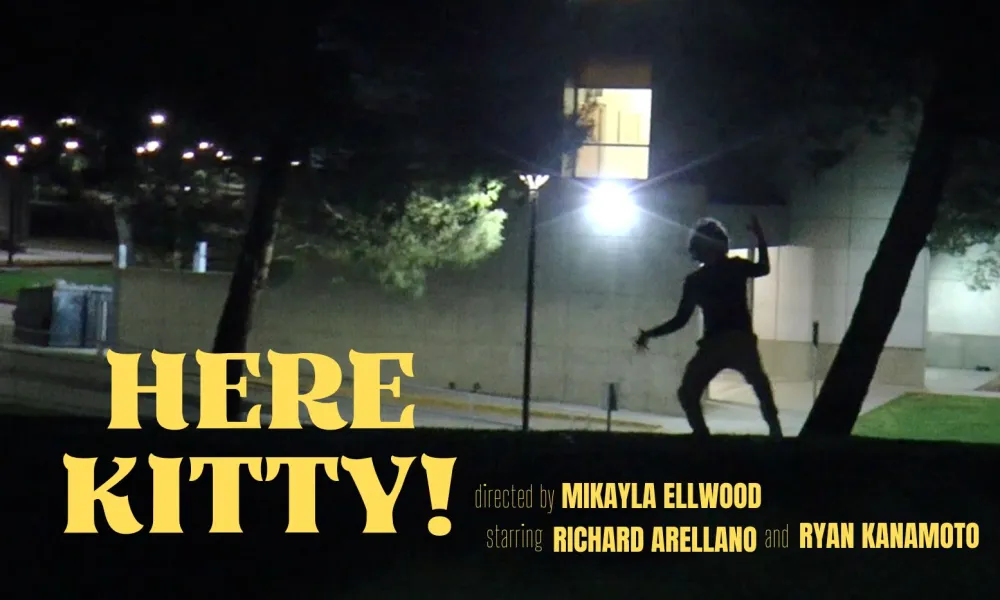 Here Kitty Horizontal Poster