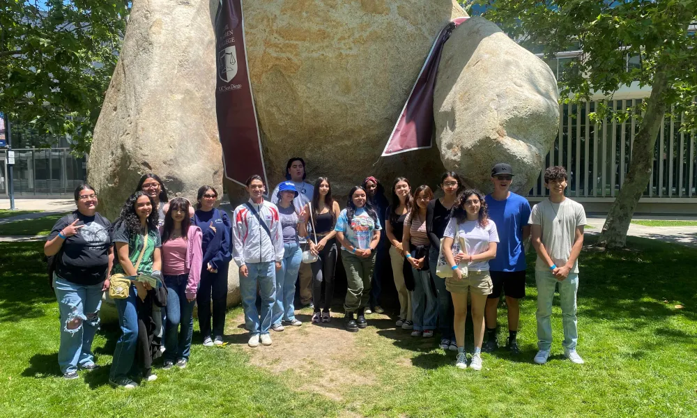 Students from Colton, Rialto, and San Bernardino school district participating in the San Diego college tour. 