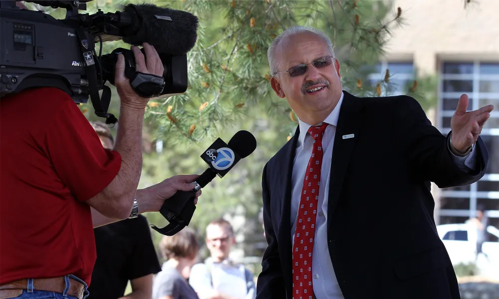 abc7 interviewing president Morales