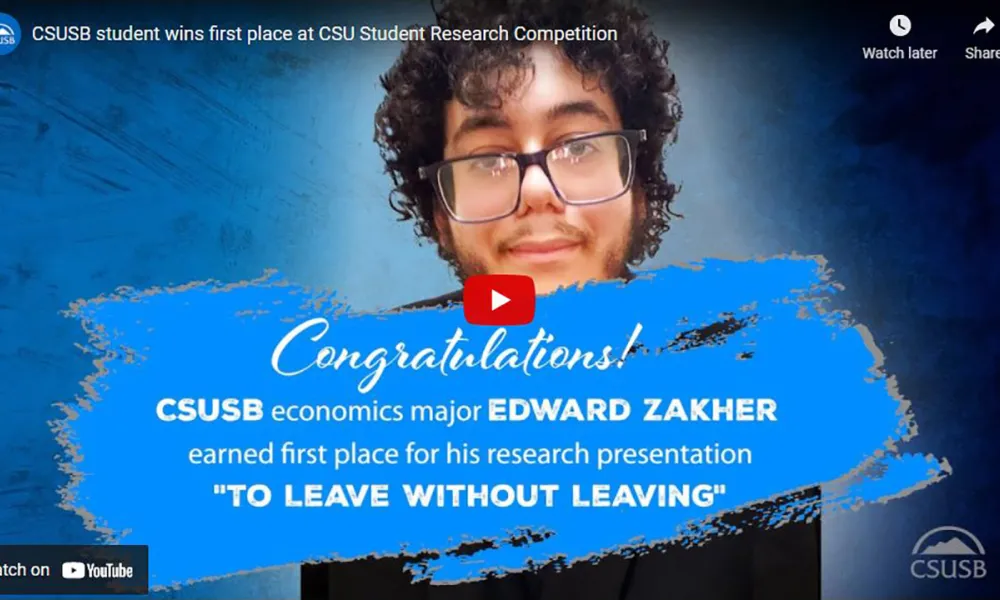 Edward Zakher, Economics major