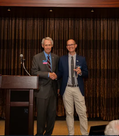 Michael Karp receives honor from World Affairs Council of the Desert