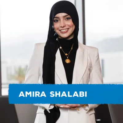 ASI president, Amira Shalabi