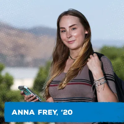Anna Frey '20 attained a bachelor of arts degree in environmental studies