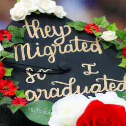 image of decorated graduation cap 