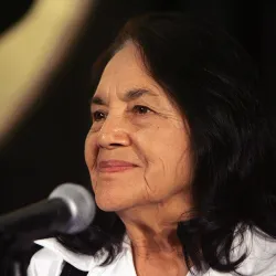 Dolores Huerta, seen here speaking at the 2010 Latino Education and Advocacy Days Summit