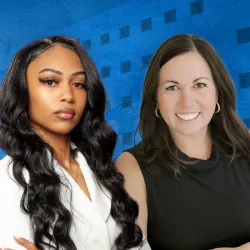 CSUSB graduate students and 2024 PledgeLA VC fellows, Tatiana Jackson (left) and Miranda Lee