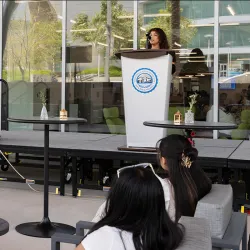 The “Uplifting Identities and Sharing Our History” event took place at noon on Thursday, May 2, on the Santos Manuel Student Union North patio.